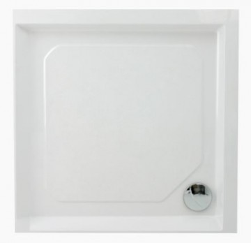 PAA CLASSIC KV 100 KDPCLKV100/00 cast stone shower tray with panel and adjustable feets - white 