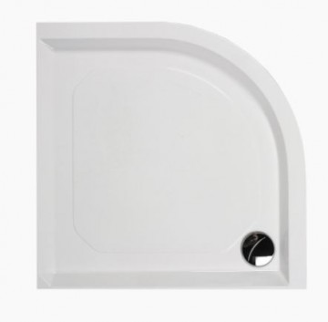 PAA CLASSIC RO80 R550 KDPCLRO80/00 cast stone shower tray with panel and adjustable feets - white