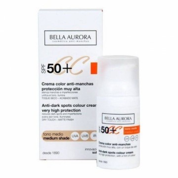 Корректор против пятен CC Cream Bella Aurora Средний тон Spf 50 (30 ml)