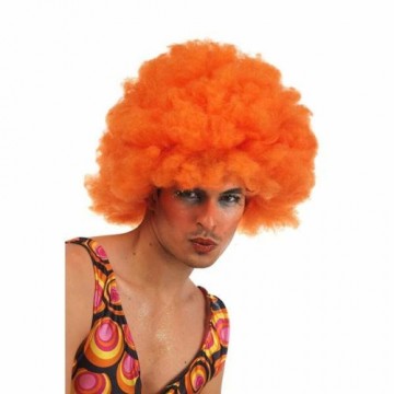 Bigbuy Carnival Парик с вьющимися волосами Оранжевый