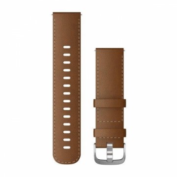 Garmin Acc, 22mm Band, Brown Leather/Silver