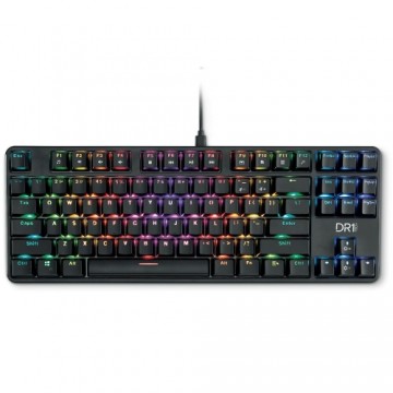 Spēļu Klaviatūra DR1TECH DR10031 Melns QWERTY RGB (Atjaunots A)