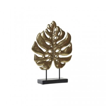 Decorative Figure DKD Home Decor 25,5 x 6 x 34 cm Black Golden Tropical Leaf of a plant