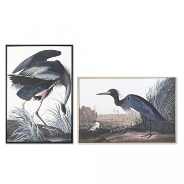 Картина DKD Home Decor Птица Восточный (63 x 4 x 93 cm) (2 штук)