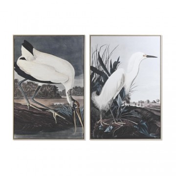 Картина DKD Home Decor Птица Восточный (83 x 4 x 123 cm) (2 штук)