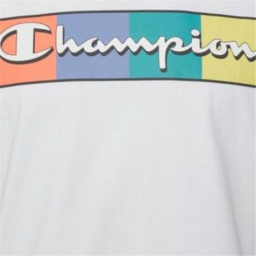 Krekls ar Īsām Piedurknēm Champion Crewneck Balts