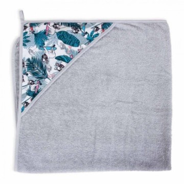 CEBA Hooded towel 100x100cm French Bulldog