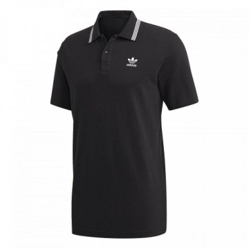 Vīriešu Polo ar Īsām Piedurknēm Pique Adidas FM9952 Melns XS