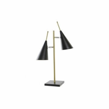 Настольная лампа DKD Home Decor 25W Чёрный Позолоченный 220 V современный (38 x 16 x 64 cm)