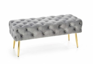 Halmar ATHENA bench color: grey / gold