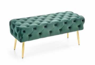 Halmar ATHENA bench color: dark green / gold