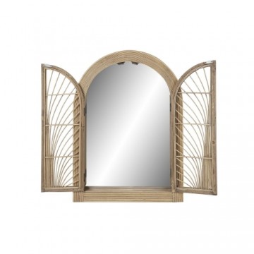 Sienas spogulis DKD Home Decor Dabisks Brūns Rotangpalma (61 x 4 x 84 cm) (61 x 5 x 85 cm)