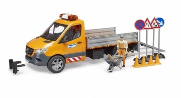 BRUDER MB Sprinter municipal vehicle including light and sound module, driver and accessories, 02677