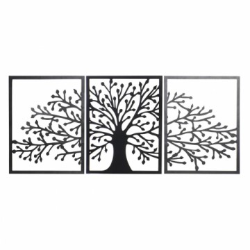 Wall Decoration DKD Home Decor Black Tree Cottage 141 x 1,3 x 61 cm