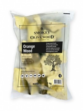 Medžio gabaliukai SMOKEY OLIVE WOOD Orange (Apelsinmedis) No.5, 5kg