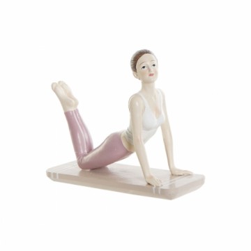 Декоративная фигура DKD Home Decor Розовый Смола Yoga (16 x 6 x 13 cm)