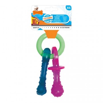 Dog teether Nylabone Atslēgu ķēde Gaļa Siers Kucēni Bacon Neilons Termoplastisks XS izmērs