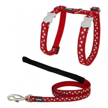 Cat Harness TicWatch Style Красный Звезда Белый ремешок
