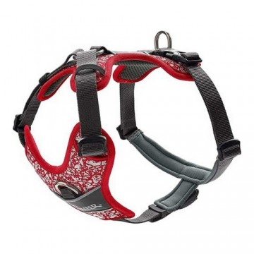 Dog Harness Hunter Divo Red Grey Reflective Size L (72-100 cm)