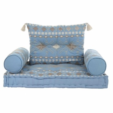Садовое кресло DKD Home Decor Синий Хлопок (90 x 50 x 55 cm)