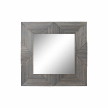 Настенное зеркало DKD Home Decor Зеркало Серый Древесина манго (121 x 4 x 121 cm)