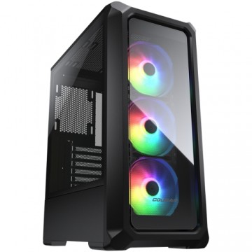 Cougar Gaming Archon 2 RGB (Black) 385CC50.0003 Case Archon2 RGB -Black / Mini tower / 3 ARGB fans /TG transparant side window/Black