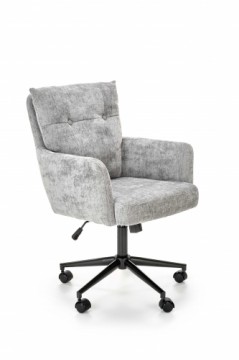 Halmar FLORES swivel armchair, light grey