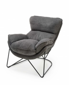 Halmar VOLKER leisure armchair dark grey/ black