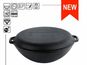 Čuguna panna Ø 36 cm  WOK Lid-Pan