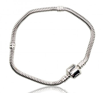 Серебряные браслеты #2600113(PRh-Gr), Серебро	925°, родий (покрытие), длина: 18 см, 9.1 гр.
