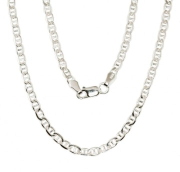 Серебряная цепочка Марина 3 мм , алмазная обработка граней #2400103, Серебро	925°, длина: 50 см, 8.2 гр.