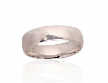 Серебряное обручальное кольцо #2101776, Серебро	925°, Размер: 15, 3.2 гр.