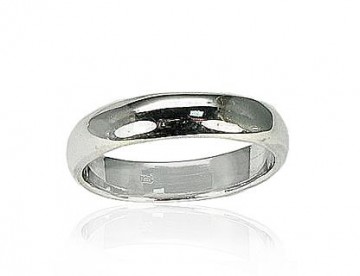 Серебряное обручальное кольцо #2100053, Серебро	925°, Размер: 16, 3.9 гр.