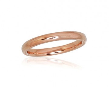 Золотое обручальное кольцо #1100724(Au-R), Красное Золото	585°, Размер: 17.5, 2.97 гр.