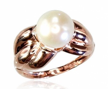 Zelta gredzens #1100339(Au-R)_PE, Sarkanais Zelts	585°, Pērles , Izmērs: 20, 5.35 gr.