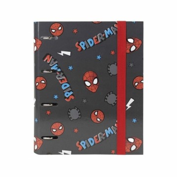 Gredzenveida stiprinājums Spiderman A4 Melns (26 x 32 x 4 cm)