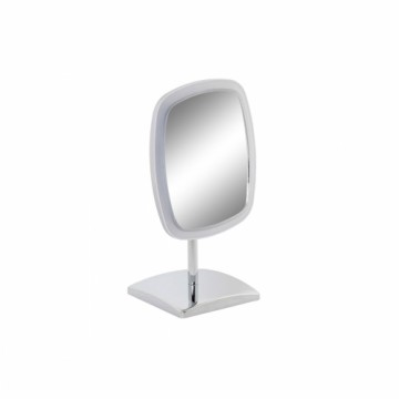 Увеличительное Зеркало cо Светодиодами DKD Home Decor Серебристый Металл (17 x 13 x 30,5 cm)