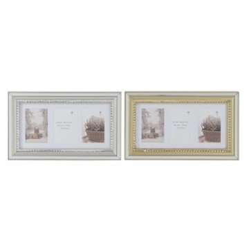 Фото рамка DKD Home Decor Luxury Серебристый Позолоченный традиционный (46,5 x 2 x 28,5 cm) (2 штук)