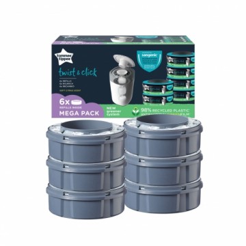 TOMMEE TIPPEE advanced nappy bin refill Cassettes Sangenic Twist Refil, 6 pcs., 85100802