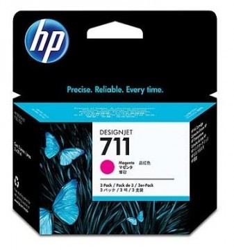 INK CARTRIDGE MAGENTA NO.711/3-PACK 29ML CZ135A HP