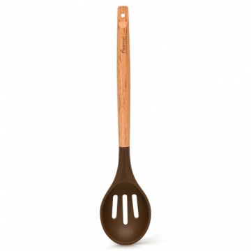 Fissman Servēšanas karote ar caurumiem CHEFS TOOLS 32 cm (silikona ar koka rokturi)