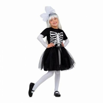 Costume for Children My Other Me Skeleton Tutu Black (3 Pieces)