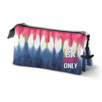 Trīsvietīgs futrālis Karactermania Eco Omp! Good Vibes Only Tie Dye Denim (23 x 11 x 10 cm)