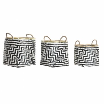 Basket set DKD Home Decor Bamboo 40 x 40 x 44 cm