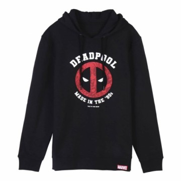 Vīriešu Sporta Krekls ar Kapuci Deadpool Melns