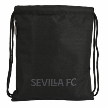 Backpack with Strings Sevilla Fútbol Club Teen 35 x 40 x 1 cm Black