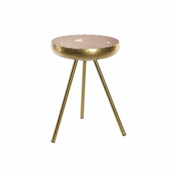 Mazs galdiņš DKD Home Decor Rozā Bronza Alumīnijs Lakots (43 x 43 x 61 cm)