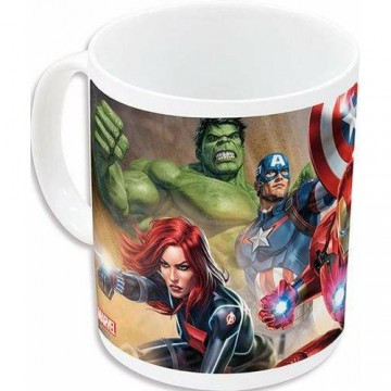 Krūze The Avengers Infinity Balts Keramika Sarkans (350 ml)