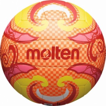 Volleyball ball for beach leisure MOLTEN V5B1502-O , synth. leather size 5