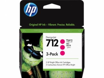 INK CARTRIDGE MAGENTA NO.712/3PACK 3ED78A HP